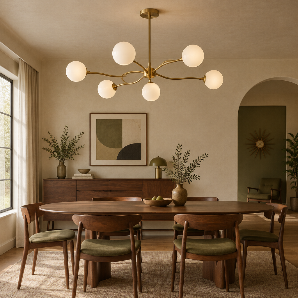 Mid-century ceiling lights collection image